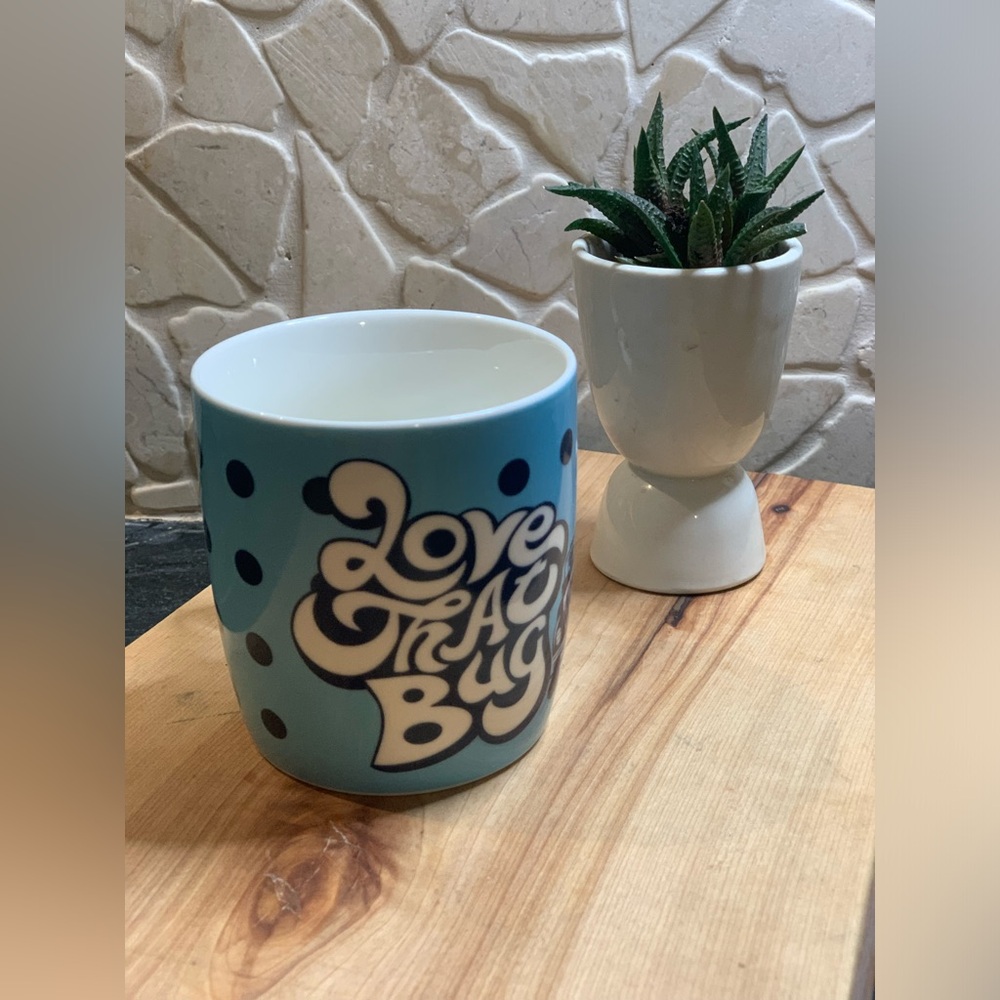 BRISA | “Love That Bug” | Blue Polka Dot VW Mug